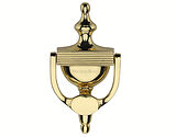Heritage Brass Reeded Urn Knocker (195mm), Unlacquered Brass - RR912 195-ULB